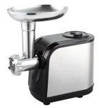 Мясорубка KELLI KL-5002 серебристый с черным /1800Вт, 1.6 кг/мин, 2 скор., реверс, лоток металл, корпус пластик, насадка для кеббе, для колбас/